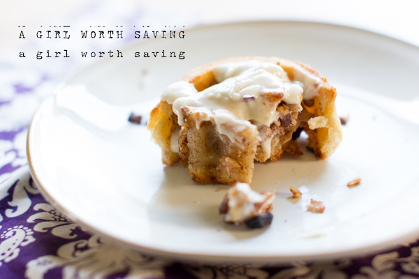 Paleo Cinnamon Rolls Kelly Bejelly Paleo Cinnamon Rolls half-eaten on a plate