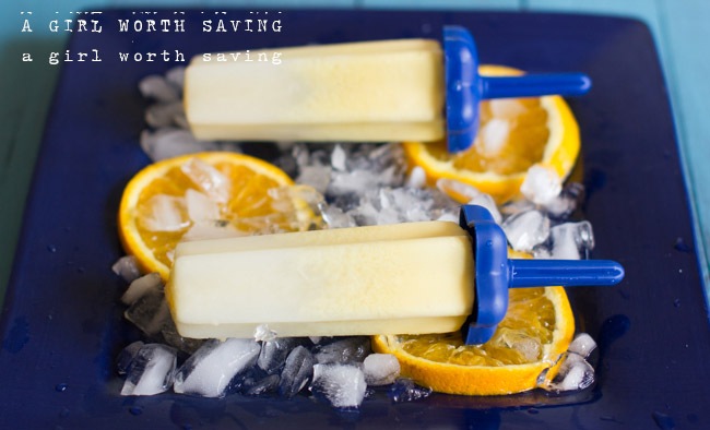 Orange Creamsicle Popsicles (Vegan, AIP) Kelly Bejelly paleo orange creamsicle popsicles