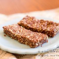 Nut-free Chocolate Chew Bar Paleo Vegan