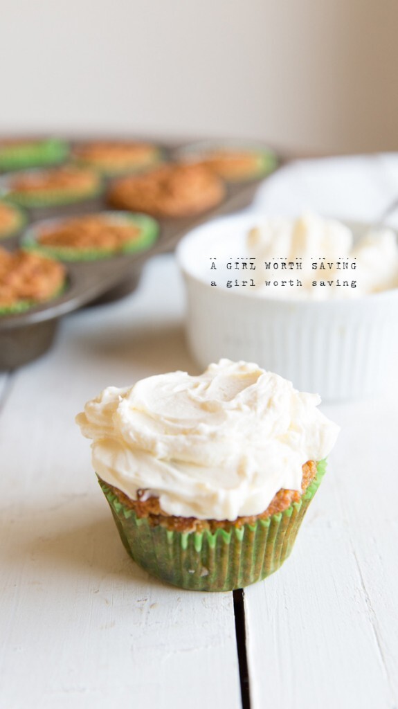 Coconut Flour Carrot Cupcakes with Cream Cheese Frosting Kelly Bejelly Paleo coconut flour Carrot Cake on a table top