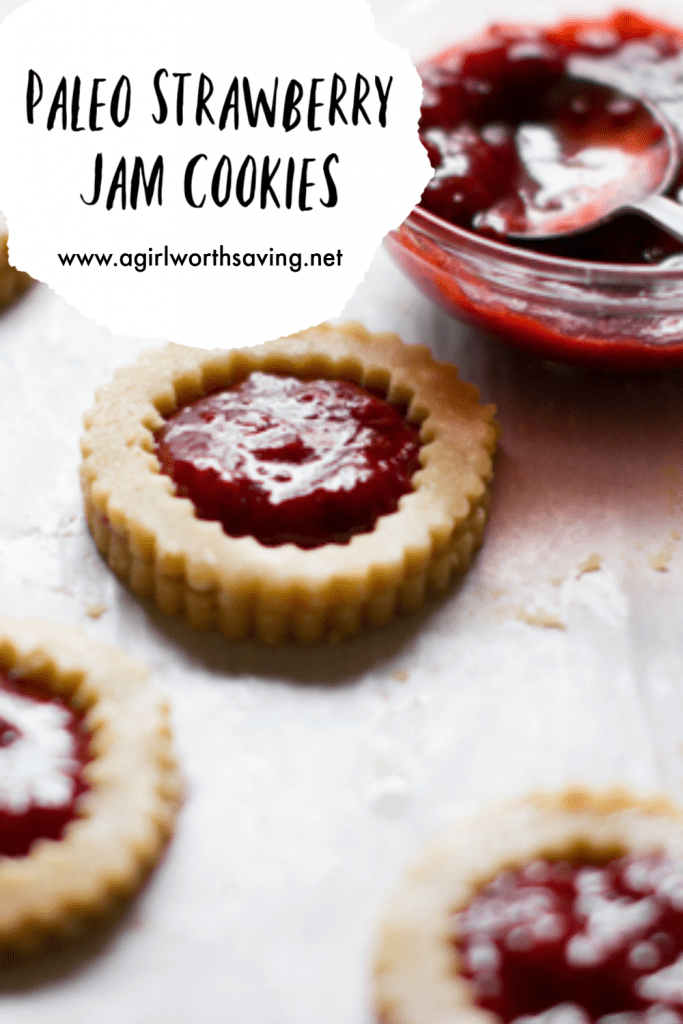 Paleo Strawberry Jam Cookies