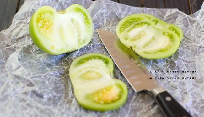 paleo fried green tomatoes