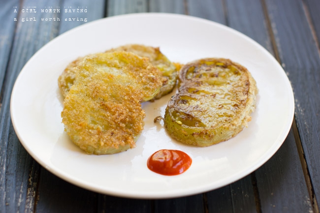 paleo fried green tomatoes