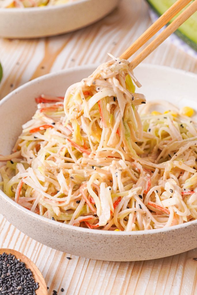 Kani Salad in a bowl 