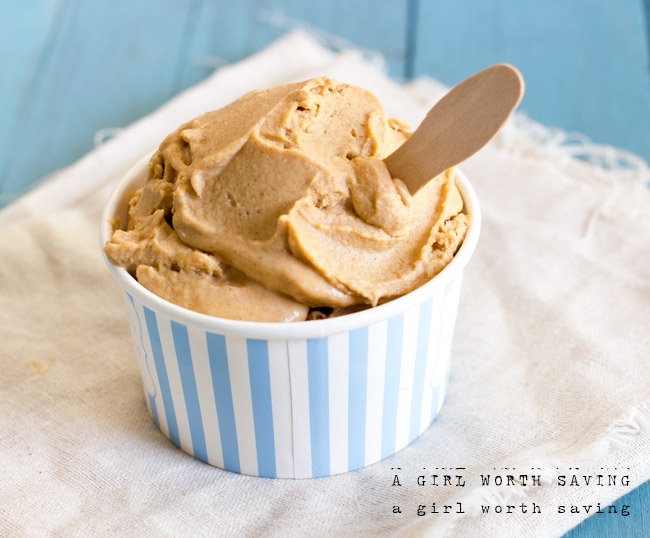 Paleo Pumpkin Pie Ice Cream that is also vegan