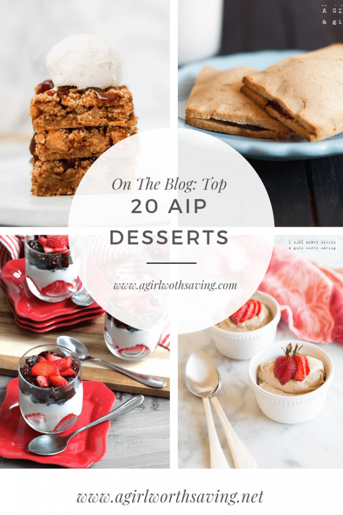 Looking for an AIP dessert that is egg-free, dairy-free, nut-free, seed-free and more? Here are 20 easy desserts that are also vegan!