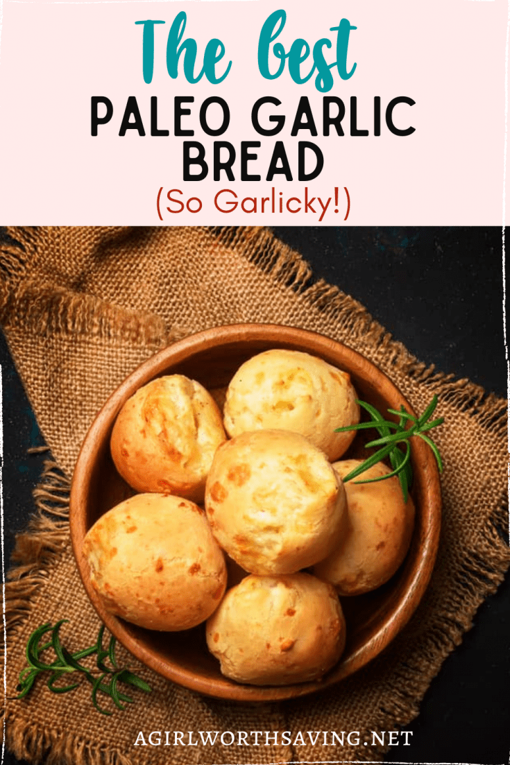 This paleo garlic bread is a tapioca bread recipe that you and your family will love! You can easily shape the dough into garlic knots or rolls.