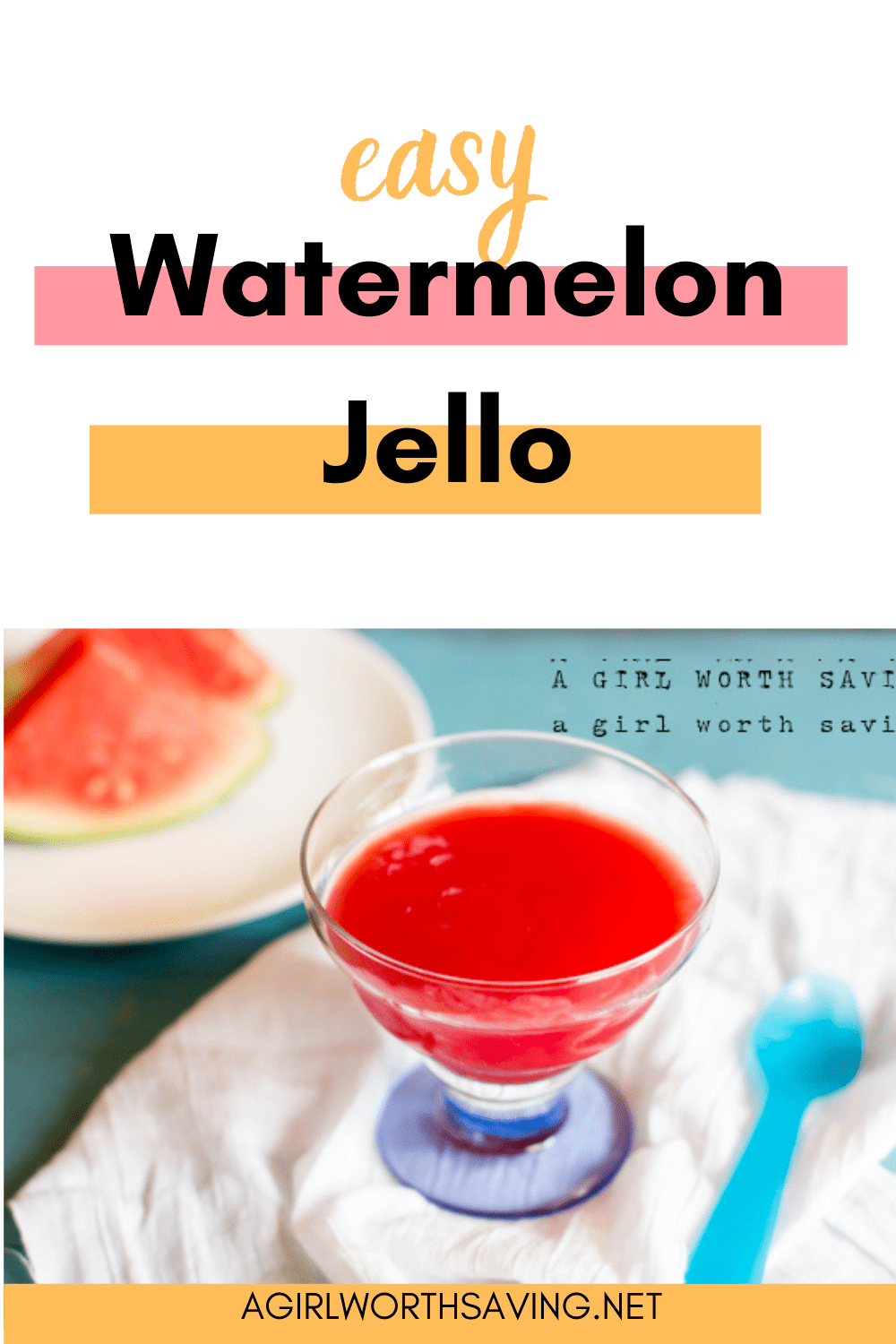 There is nothing like a sweet slice of watermelon on a hot summer day. Take some of that fresh fruit and make this super simple Watermelon jello recipe