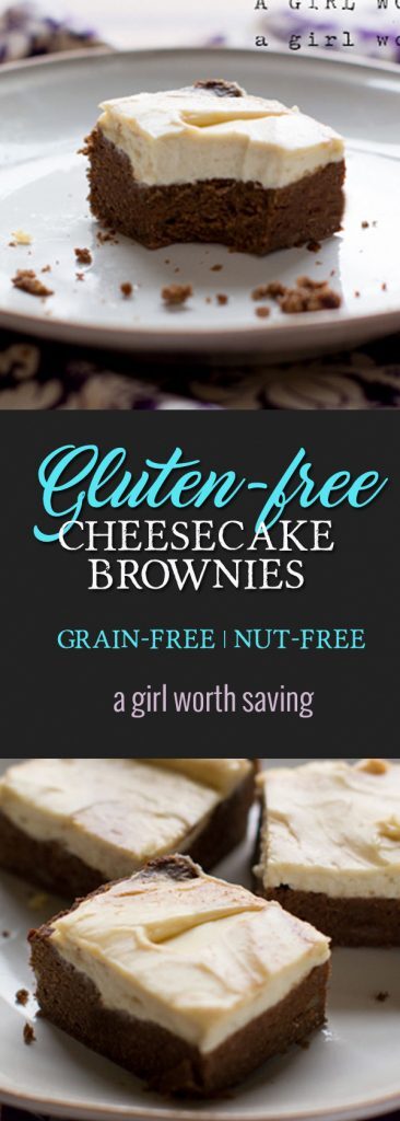 There Gluten free Cheesecake brownies are moere of a cake-like brownie than a chewy brownie but they so good.   I do use real cream cheese in the cheesecake so this is a primal treat.  I still am avoiding nuts in my diet since they tend to cause and allergic reaction.