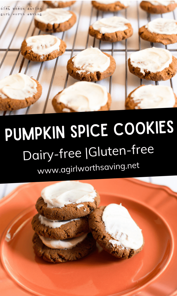 These soft, frosted gluten-free pumpkin spice cookies will wow your tastebuds. Filled with pumpkin, cinnamon, allspice, and molasses, you'll love every bite.