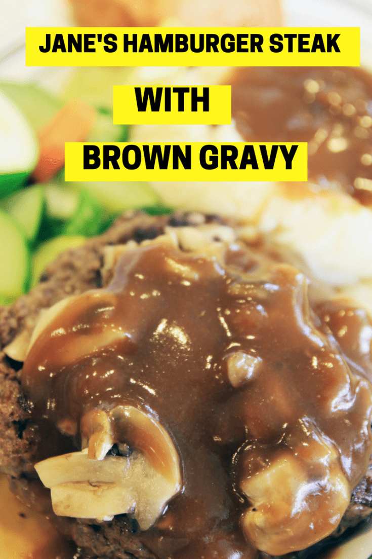 Hamburger Steak with Brown Gravy