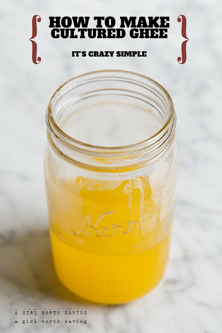 how to make cultured ghee