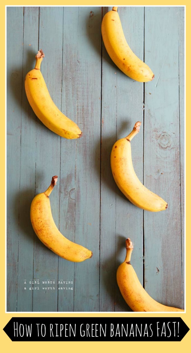 how to ripen bananas fast