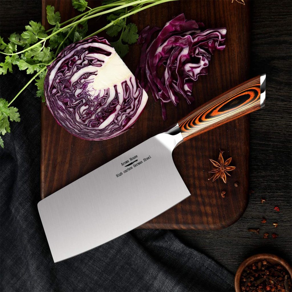 Best Meat Cleaver for Your Kitchen Kelly Bejelly Aroma House 7-Inch Cleaver