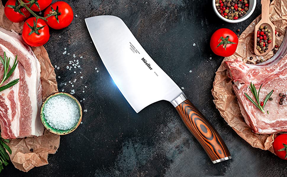 Best Meat Cleaver for Your Kitchen Kelly Bejelly Mueller 7-Inch Cleaver
