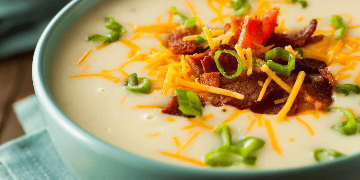 Recipe Index Kelly Bejelly close up of crockpot potato soup