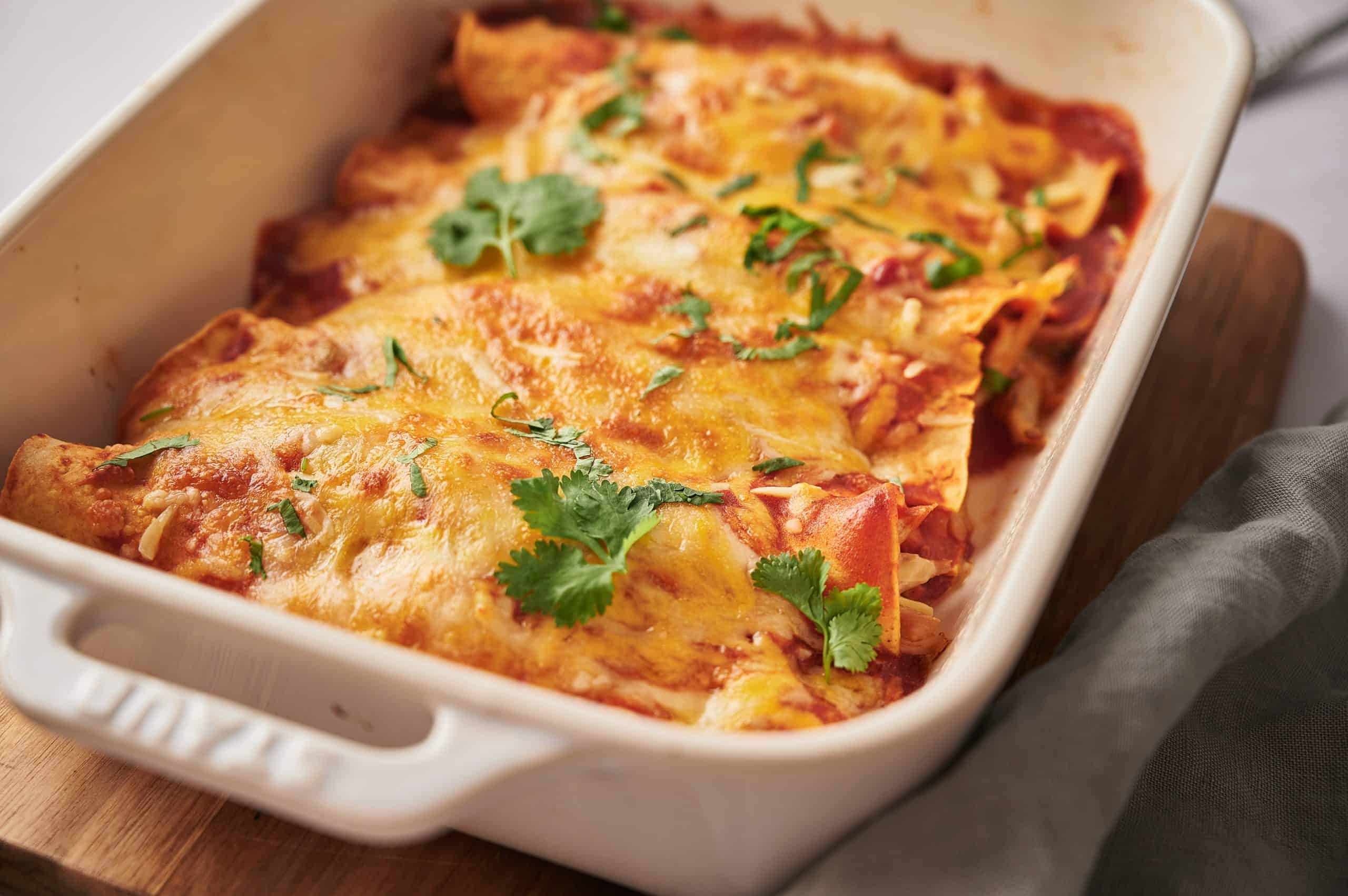 Recipe Index Kelly Bejelly gluten free enchiladas in a casserole dish
