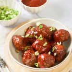 Chipotle Meatballs Kelly Bejelly chipotle meatballs in a bowl