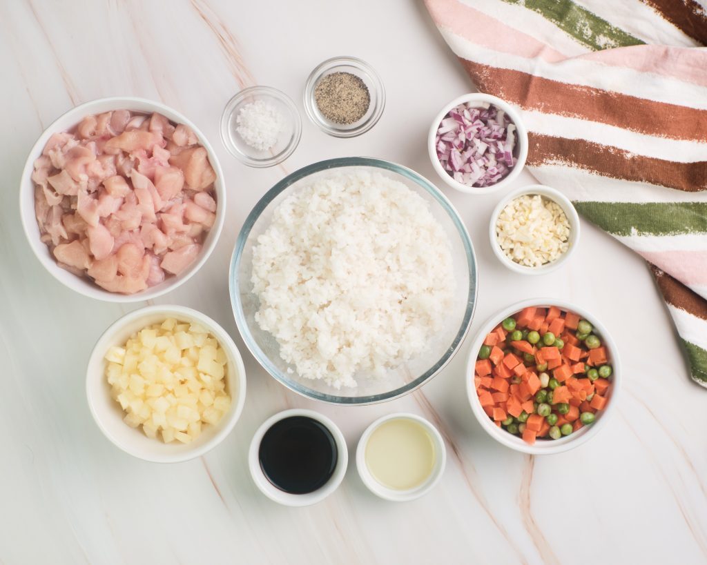 Pineapple Fried Rice Kelly Bejelly Ingredients to make pineapple fried rice