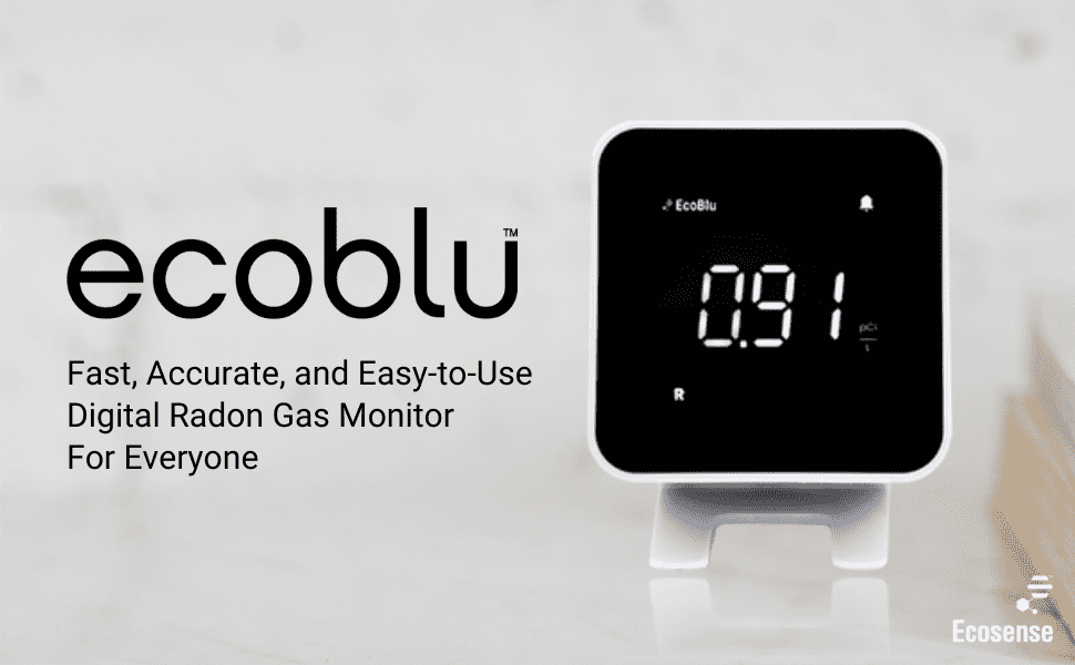 EcoBlu Review - The Best Radon Detector for 2025 Kelly Bejelly ecoblu radon detector with text overlay