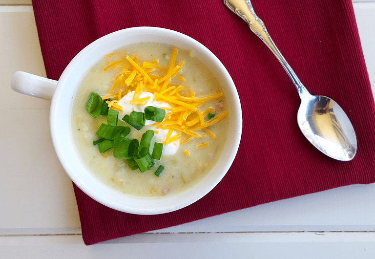 Recipe Index Kelly Bejelly Slow cooker loaded baked potato soup, gluten free - A Girl Worth Saving