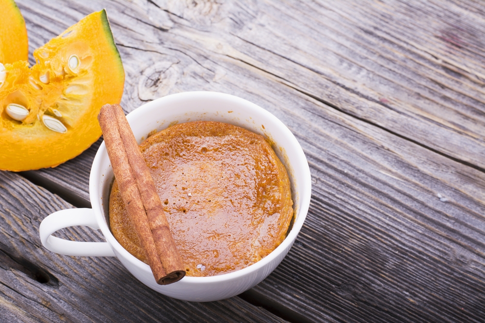 AIP Pumpkin Mug Cake Kelly Bejelly If you love pumpkin as much as I do, you’ll love this aip mug cake recipe. It takes 5 minutes to make and the result is a moist, pumpkin-y muffin! No oven required for this recipe, and it makes a delicious single-serving aip pumpkin mug cake that is the perfect allergy-free treat when the weather gets crisp.