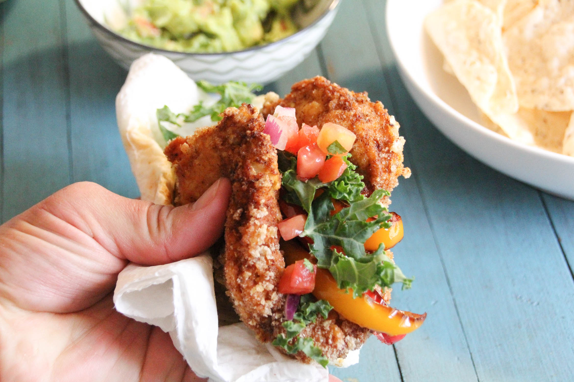 Recipe Index Kelly Bejelly Filled with your favorite veggie toppings, this Keto Fried Chicken Taco Shell has taken tacos or a chalupa to the next level. You only need 5-ingredients to make this low-carb Keto Taco Shell.