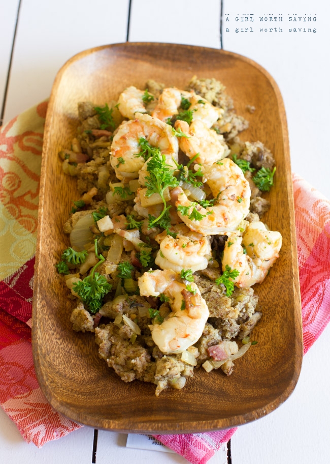 Recipe Index Kelly Bejelly Paleo Shrimp and Bacon Dressing Thanksgiving
