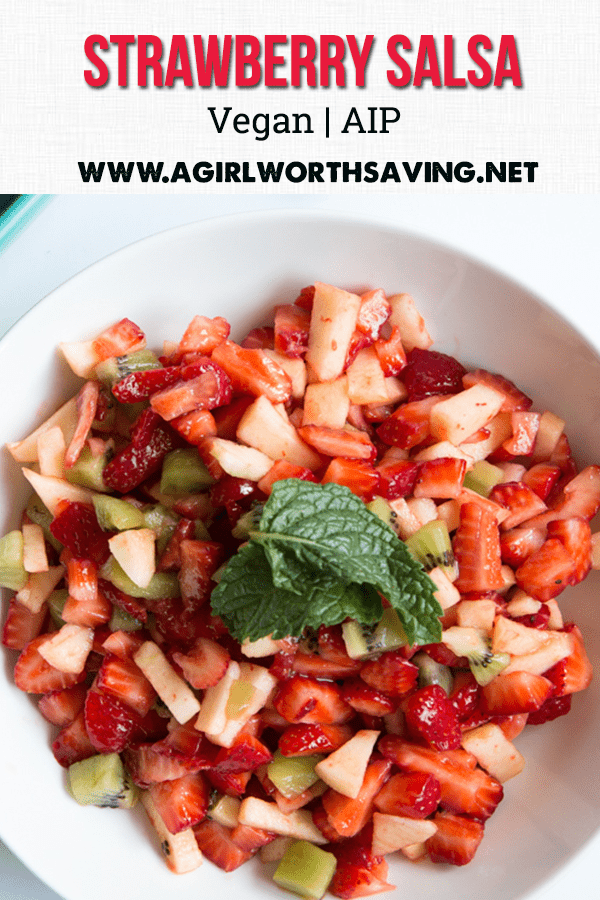 Strawberry Salsa (Vegan, AIP) Kelly Bejelly strawberry salsa vegan