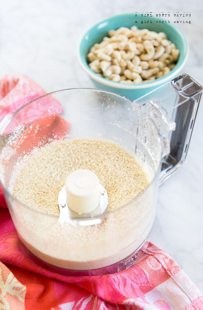 Gluten-Free Sugar Cookies Recipe Kelly Bejelly Food processor filled with ground cashew nuts