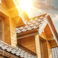 Photo of house in the sunlight