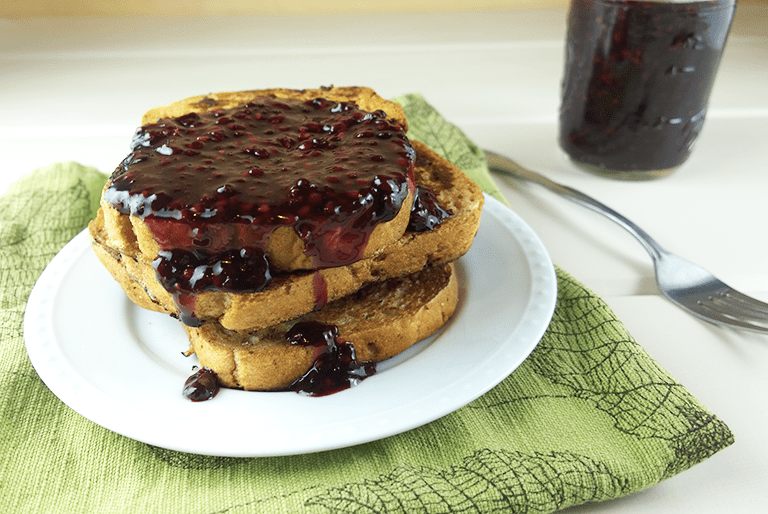 Gluten free french toast with blackberry vanilla sauce - A Girl Worth Saving